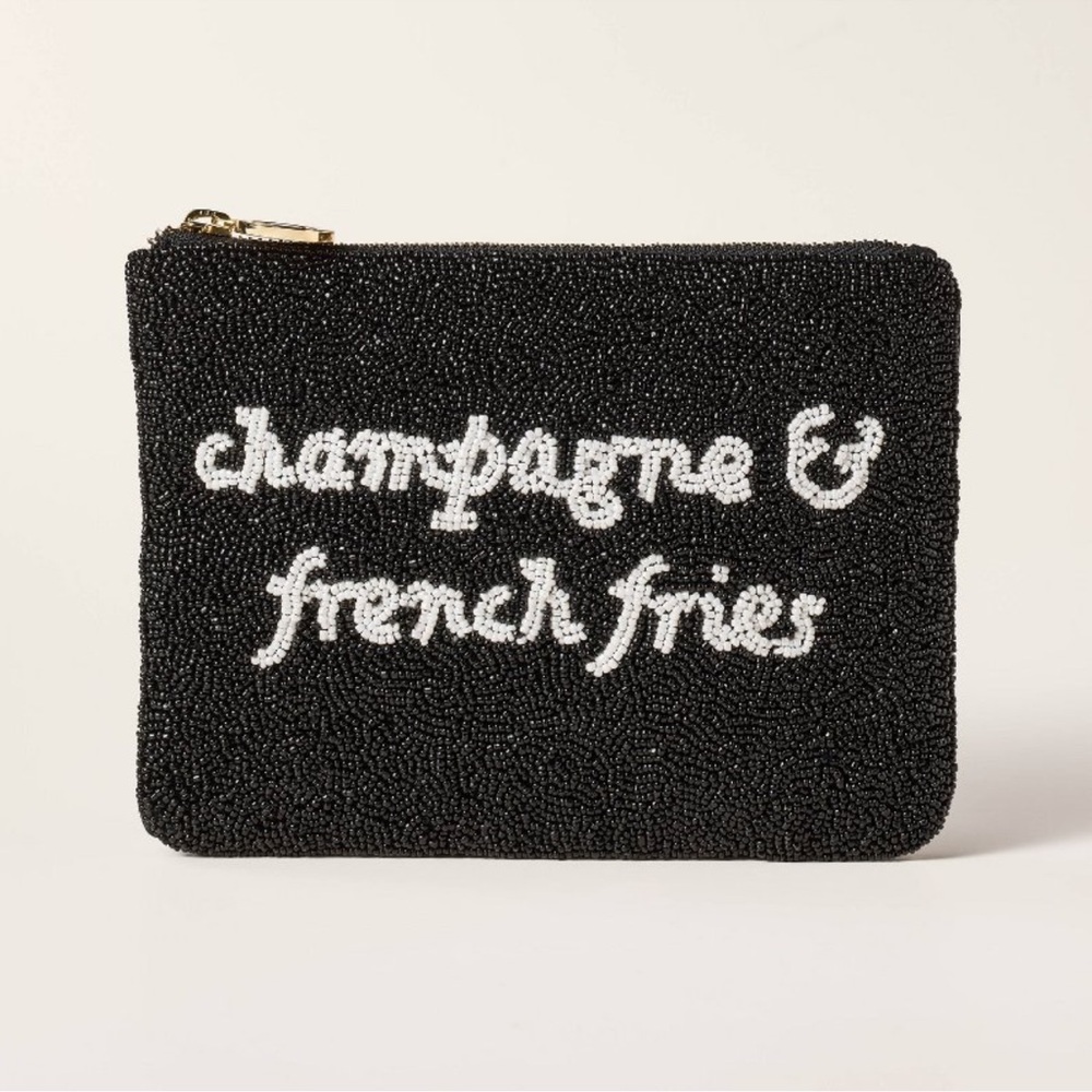 Kate Spade x Target Champagne & French Fries Beaded Clutch